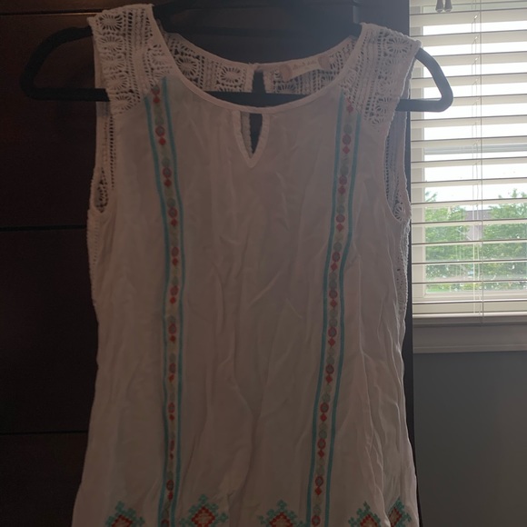 Aztec pattern lace tank - Picture 2 of 5
